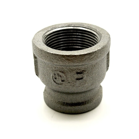 Thrifco Plumbing 1-1/2 Inch X 3/4 Inch Black Steel Reducer Coupling 8318045